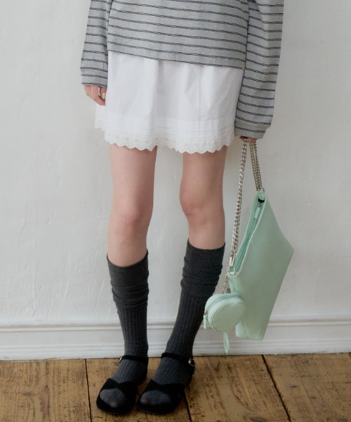 GIUNON(ジウノン)の「hem lace tuck skirt / ヘムレースタックスカート(スカート・レディース・ホワイト・FREE)」の22枚目の写真