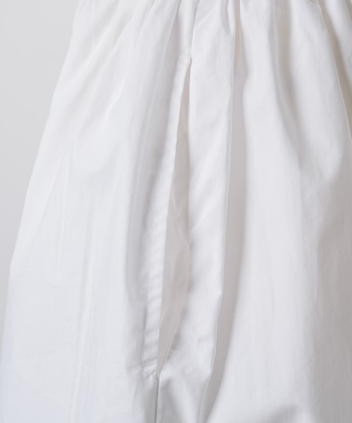 GIUNON(ジウノン)の「hem lace tuck skirt / ヘムレースタックスカート(スカート・レディース・ホワイト・FREE)」の3枚目の写真