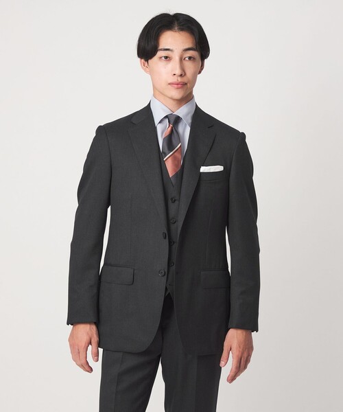 green label relaxing(グリーンレーベルリラクシング)の「REDA サージ 2B RV スーツジャケット(スーツジャケット・メンズ・ダークグレー/ネイビー/ダークブラウン/ブラック・42/52/50/48/46/44)」の3枚目の写真