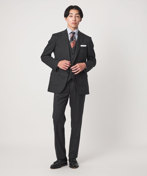 green label relaxing(グリーンレーベルリラクシング)の「REDA サージ 2B RV スーツジャケット(スーツジャケット・メンズ・ダークグレー/ネイビー/ダークブラウン/ブラック・42/52/50/48/46/44)」の7枚目の写真