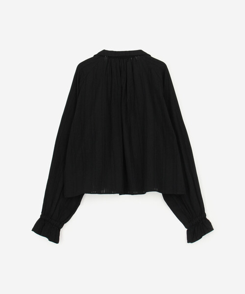 Bshop（ビショップ）の「INDIA INDUSTRY | コットン 長袖スキッパーシャツ WOMEN（シャツ/ブラウス・レディース・アイボリー/ブラック・1）」の5枚目の写真