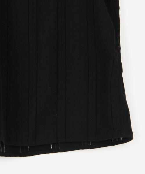 Bshop（ビショップ）の「INDIA INDUSTRY | コットン 長袖スキッパーシャツ WOMEN（シャツ/ブラウス・レディース・アイボリー/ブラック・1）」の8枚目の写真