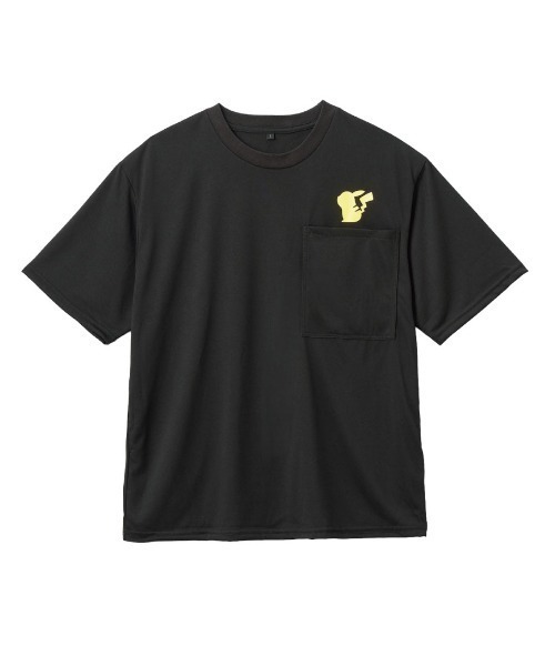ポケットモンスター(ポケットモンスター)の「ポケットモンスター/ポケモン/パッカブルTシャツピカチュウ(Tシャツ/カットソー・メンズ・ブラック・XL/L)」の1枚目の写真