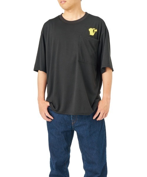 ポケットモンスター(ポケットモンスター)の「ポケットモンスター/ポケモン/パッカブルTシャツピカチュウ(Tシャツ/カットソー・メンズ・ブラック・XL/L)」の2枚目の写真
