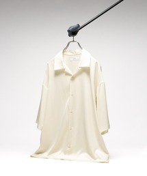 BACK CHAIN SATIN OPEN COLLAR SHIRTS/バックチェーンサテンカイキンシャツ