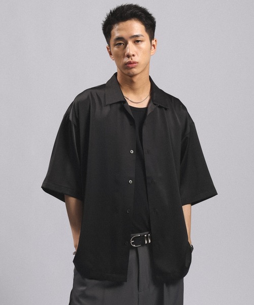 RAGEBLUE(レイジブルー)の「BACK CHAIN SATIN OPEN COLLAR SHIRTS/バックチェーンサテンカイキンシャツ(シャツ/ブラウス・メンズ・グレー/ホワイト/ブラック・MEDIUM/LARGE)」の11枚目の写真