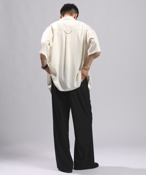 RAGEBLUE(レイジブルー)の「BACK CHAIN SATIN OPEN COLLAR SHIRTS/バックチェーンサテンカイキンシャツ(シャツ/ブラウス・メンズ・グレー/ホワイト/ブラック・MEDIUM/LARGE)」の21枚目の写真
