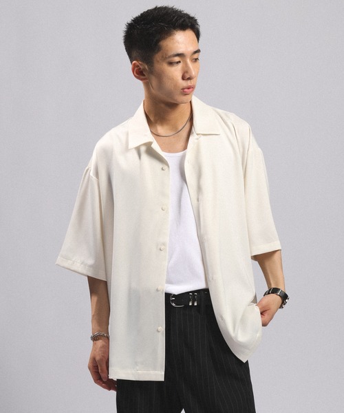 RAGEBLUE(レイジブルー)の「BACK CHAIN SATIN OPEN COLLAR SHIRTS/バックチェーンサテンカイキンシャツ(シャツ/ブラウス・メンズ・グレー/ホワイト/ブラック・MEDIUM/LARGE)」の18枚目の写真