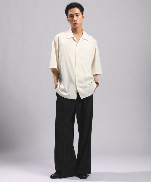 RAGEBLUE(レイジブルー)の「BACK CHAIN SATIN OPEN COLLAR SHIRTS/バックチェーンサテンカイキンシャツ(シャツ/ブラウス・メンズ・グレー/ホワイト/ブラック・MEDIUM/LARGE)」の22枚目の写真