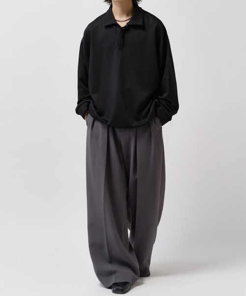 Lui's(ルイス)の「ポンチオーバーポロL/S(ポロシャツ・メンズ・ホワイト/ブラック/グレー系その他・FREE)」の15枚目の写真