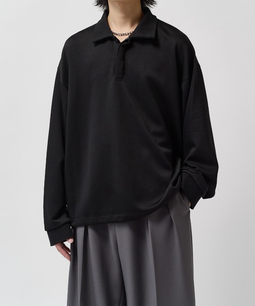 Lui's(ルイス)の「ポンチオーバーポロL/S(ポロシャツ・メンズ・ホワイト/ブラック/グレー系その他・FREE)」の11枚目の写真