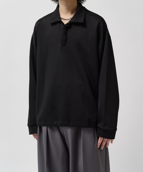 Lui's(ルイス)の「ポンチオーバーポロL/S(ポロシャツ・メンズ・ホワイト/ブラック/グレー系その他・FREE)」の10枚目の写真