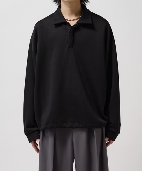 Lui's(ルイス)の「ポンチオーバーポロL/S(ポロシャツ・メンズ・ホワイト/ブラック/グレー系その他・FREE)」の9枚目の写真