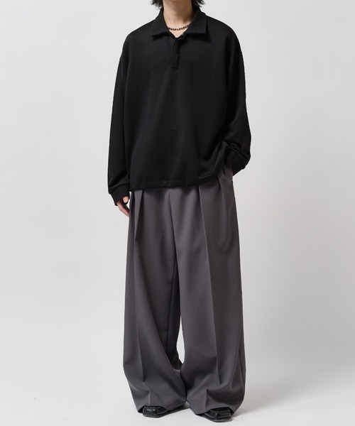 Lui's(ルイス)の「ポンチオーバーポロL/S(ポロシャツ・メンズ・ホワイト/ブラック/グレー系その他・FREE)」の16枚目の写真