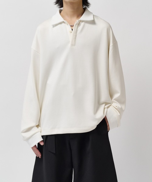 Lui's(ルイス)の「ポンチオーバーポロL/S(ポロシャツ・メンズ・ホワイト/ブラック/グレー系その他・FREE)」の17枚目の写真