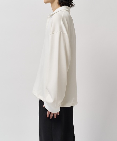 Lui's(ルイス)の「ポンチオーバーポロL/S(ポロシャツ・メンズ・ホワイト/ブラック/グレー系その他・FREE)」の6枚目の写真