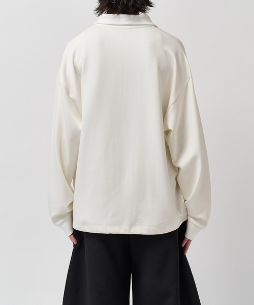 Lui's(ルイス)の「ポンチオーバーポロL/S(ポロシャツ・メンズ・ホワイト/ブラック/グレー系その他・FREE)」の8枚目の写真