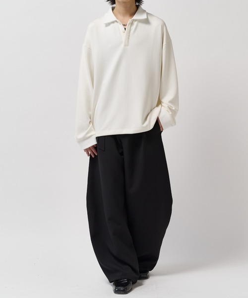 Lui's(ルイス)の「ポンチオーバーポロL/S(ポロシャツ・メンズ・ホワイト/ブラック/グレー系その他・FREE)」の19枚目の写真