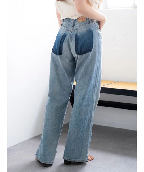 Ungrid（アングリッド）の「リメイクデザインルーズデニム（デニムパンツ・レディース・ブルー・26inch/25inch/24inch/23inch）」の3枚目の写真
