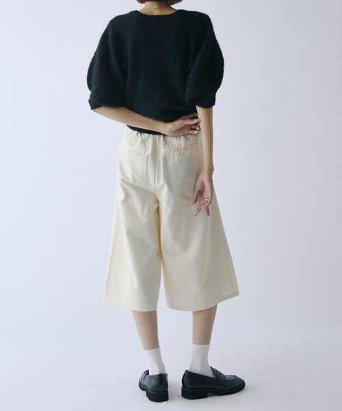 goocy（グーシー）の「チノハーフパンツ（その他パンツ・レディース・アイボリー/ブラック・FREE）」の5枚目の写真