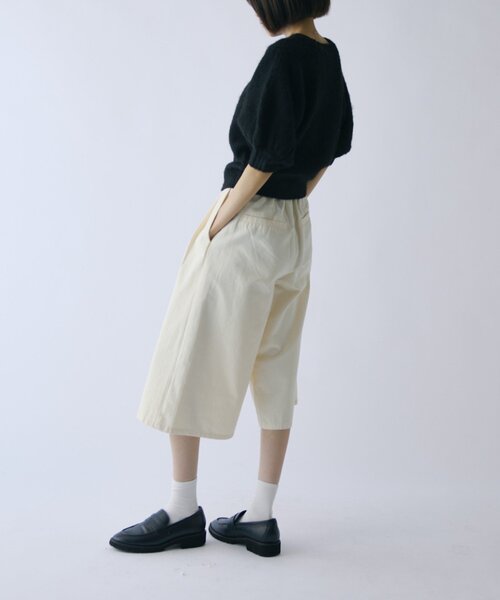 goocy（グーシー）の「チノハーフパンツ（その他パンツ・レディース・アイボリー/ブラック・FREE）」の7枚目の写真