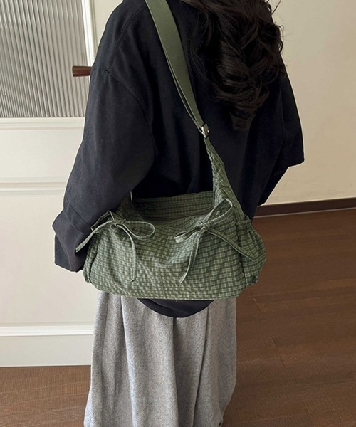 Miniministore(ミニミニストア)の「軽いチェック柄ショルダーバッグレディース(ショルダーバッグ・レディース・ブラック/ベージュ/パープル/ブラウン/カーキ・FREE)」の21枚目の写真