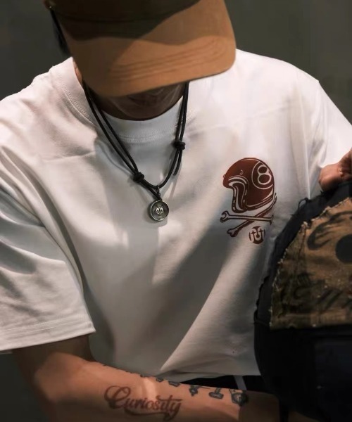 CELENA BEATS(セレナビーツ)の「バックダイヤグラフィックプリントTシャツ(Tシャツ/カットソー・メンズ・ホワイト・L/M/S)」の7枚目の写真