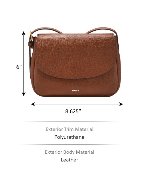 FOSSIL（フォッシル）の「フォッシル 斜めがけバッグ レディース レザー ブラウン スマホ収納可 SHB3306210（ショルダーバッグ・レディース・ブラウン・FREE）」の5枚目の写真