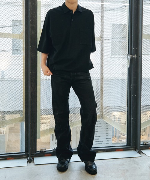 NVRFRGT(ネヴァーフォーゲット)の「別注 COATING FADE TWIST JEANS(デニムパンツ・メンズ・インディゴブルー/ブラック・1/2/3/4)」の12枚目の写真
