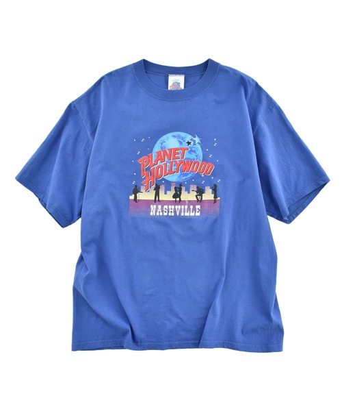 VINTAGE(ヴィンテージ)の「【USED】90's PLANET HOLLYWOOD “NASHVILLE” Tシャツ USA製(Tシャツ/カットソー・メンズ・ブルー・X-LARGE)」の1枚目の写真