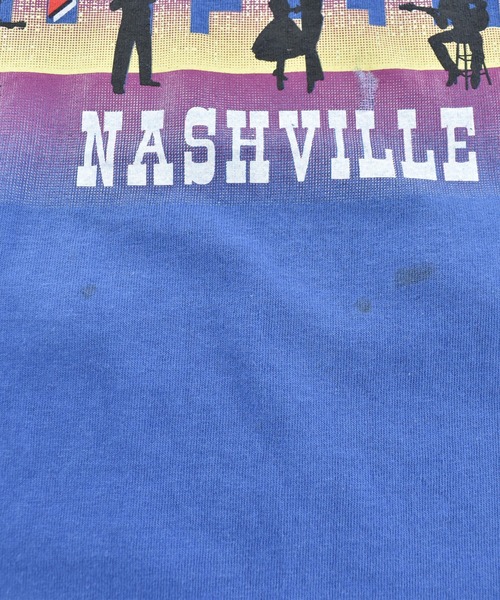 VINTAGE(ヴィンテージ)の「【USED】90's PLANET HOLLYWOOD “NASHVILLE” Tシャツ USA製(Tシャツ/カットソー・メンズ・ブルー・X-LARGE)」の6枚目の写真