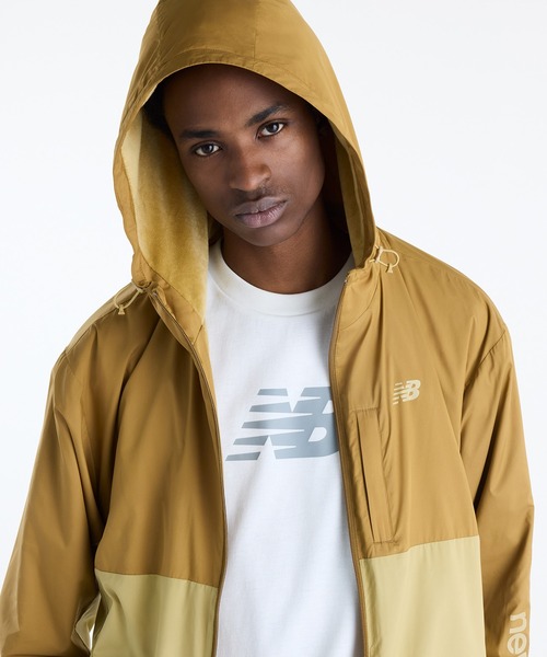 NEW BALANCE(ニューバランス)の「ウーブントラックジャケット 裏トリコット起毛(ブルゾン・メンズ・グレイッシュブルー/カーキブラウン/ブラック・SMALL/LARGE/MEDIUM/XX-LARGE/X-LARGE)」の9枚目の写真