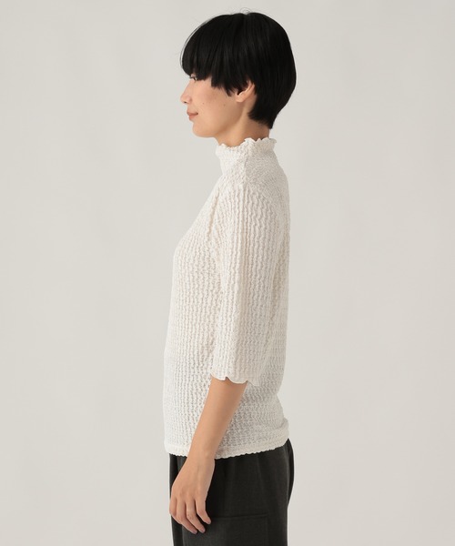 Elura（エルーラ）の「シャーリングカットソー/1079327（Tシャツ/カットソー・レディース・ブラック/グリーン系その他/オフホワイト・FREE）」の18枚目の写真