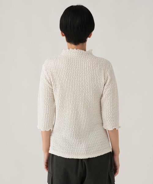 Elura（エルーラ）の「シャーリングカットソー/1079327（Tシャツ/カットソー・レディース・ブラック/グリーン系その他/オフホワイト・FREE）」の19枚目の写真