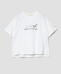 NUEVO BLANCA/ヌエヴォブランカ　シマエナガ刺繍 TEE