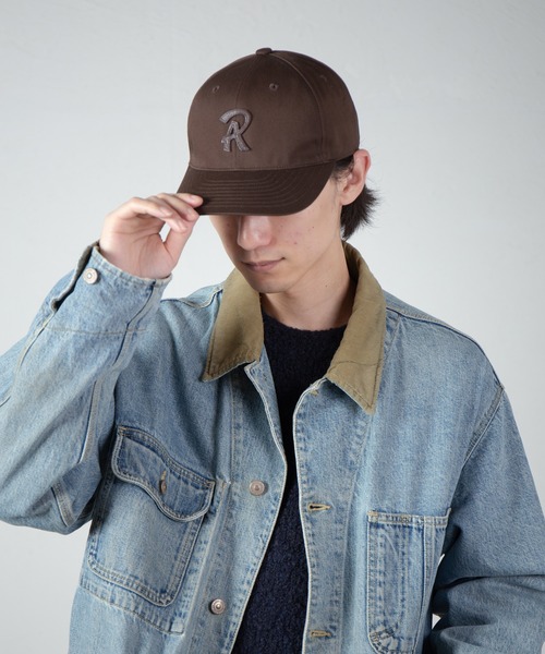 RACAL(ラカル)の「"R" Leather Patch Logo Standard B.B Cap / レザーパッチ定番BBキャップ(キャップ・メンズ・ネイビー/ブラック/ブラウン・FREE)」の2枚目の写真