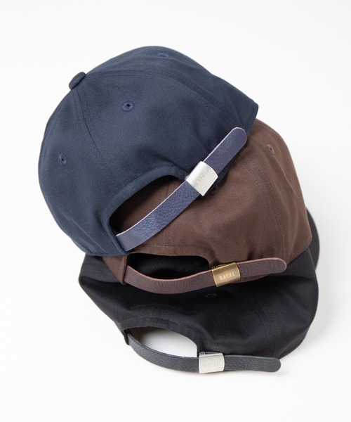 RACAL(ラカル)の「"R" Leather Patch Logo Standard B.B Cap / レザーパッチ定番BBキャップ(キャップ・メンズ・ネイビー/ブラック/ブラウン・FREE)」の6枚目の写真