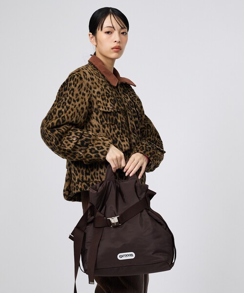 OUTDOOR PRODUCTS（アウトドアプロダクツ）の「【OUTDOOR PRODUCTS / アウトドアプロダクツ】2WAY巾着ベルトナイロントートバッグM/ナイロン/トート2way Belt Tote [M]バッグ（トートバッグ・レディース・ブラック/ブラウン/シルバー/アイボリー・フリー）」の17枚目の写真