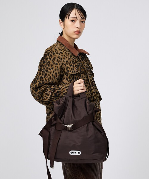 OUTDOOR PRODUCTS（アウトドアプロダクツ）の「【OUTDOOR PRODUCTS / アウトドアプロダクツ】2WAY巾着ベルトナイロントートバッグM/ナイロン/トート2way Belt Tote [M]バッグ（トートバッグ・レディース・ブラック/ブラウン/シルバー/アイボリー・フリー）」の18枚目の写真