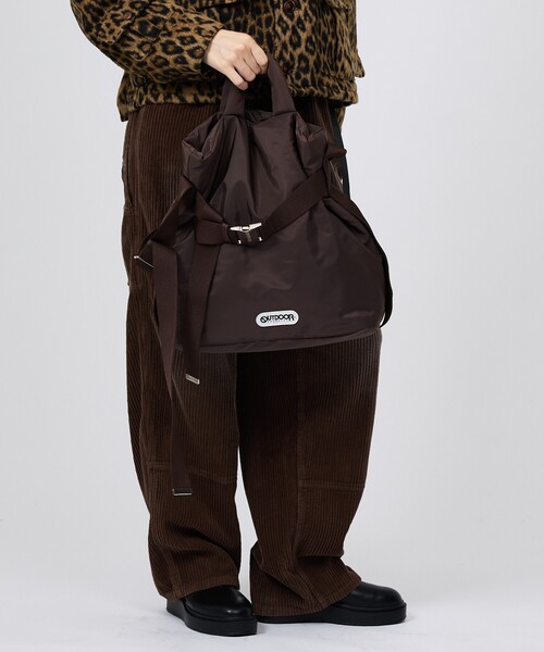 OUTDOOR PRODUCTS（アウトドアプロダクツ）の「【OUTDOOR PRODUCTS / アウトドアプロダクツ】2WAY巾着ベルトナイロントートバッグM/ナイロン/トート2way Belt Tote [M]バッグ（トートバッグ・レディース・ブラック/ブラウン/シルバー/アイボリー・フリー）」の19枚目の写真