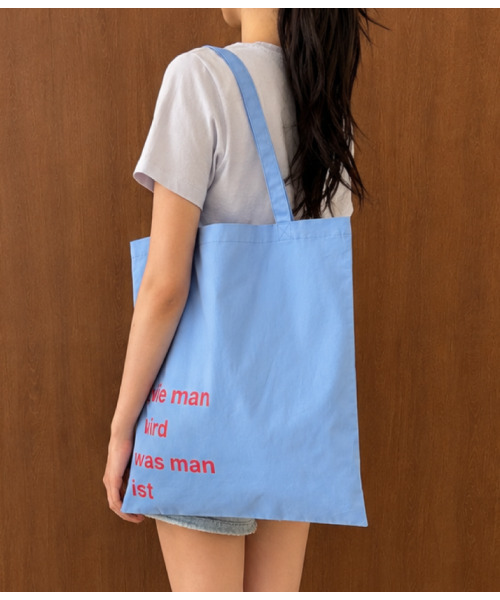 PEEVES PEEVES(フィブス フィブス)の「Dot Signature Logo Bag / Blue(エコバッグ/サブバッグ・レディース・その他・OS)」の2枚目の写真