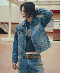 Guess（ゲス）の「【ヒョンジン 着用】 MEN'S Denim Jacket デニムジャケット（デニムジャケット）」