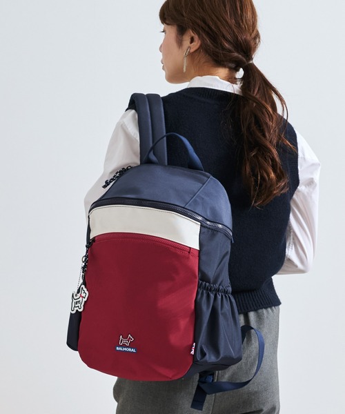 BALMORAL(バルモラル)の「BALMORAL 11ポケット筒形バックパック 20L(バックパック/リュック・レディース・グレイッシュベージュ/ダークグレー/ネイビー系/その他1/ブラック/スモークピンク・FREE)」の6枚目の写真
