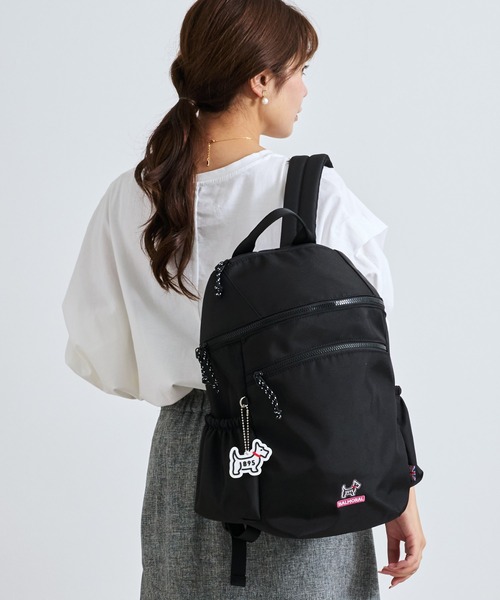 BALMORAL(バルモラル)の「BALMORAL 11ポケット筒形バックパック 20L(バックパック/リュック・レディース・グレイッシュベージュ/ダークグレー/ネイビー系/その他1/ブラック/スモークピンク・FREE)」の2枚目の写真
