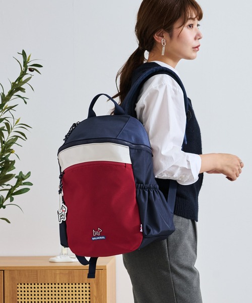 BALMORAL(バルモラル)の「BALMORAL 11ポケット筒形バックパック 20L(バックパック/リュック・レディース・グレイッシュベージュ/ダークグレー/ネイビー系/その他1/ブラック/スモークピンク・FREE)」の9枚目の写真