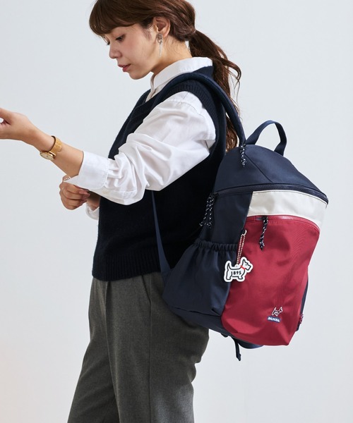 BALMORAL(バルモラル)の「BALMORAL 11ポケット筒形バックパック 20L(バックパック/リュック・レディース・グレイッシュベージュ/ダークグレー/ネイビー系/その他1/ブラック/スモークピンク・FREE)」の10枚目の写真