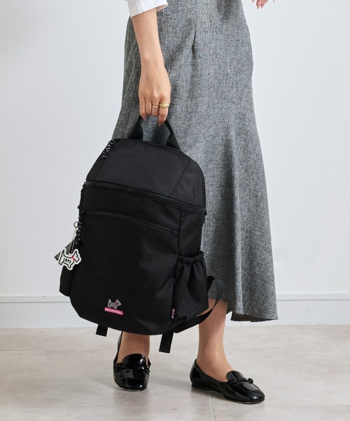 BALMORAL(バルモラル)の「BALMORAL 11ポケット筒形バックパック 20L(バックパック/リュック・レディース・グレイッシュベージュ/ダークグレー/ネイビー系/その他1/ブラック/スモークピンク・FREE)」の12枚目の写真