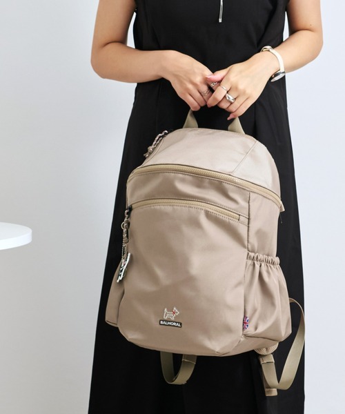 BALMORAL(バルモラル)の「BALMORAL 11ポケット筒形バックパック 20L(バックパック/リュック・レディース・グレイッシュベージュ/ダークグレー/ネイビー系/その他1/ブラック/スモークピンク・FREE)」の14枚目の写真