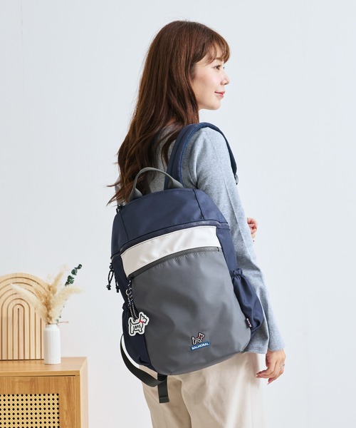 BALMORAL(バルモラル)の「BALMORAL 11ポケット筒形バックパック 20L(バックパック/リュック・レディース・グレイッシュベージュ/ダークグレー/ネイビー系/その他1/ブラック/スモークピンク・FREE)」の17枚目の写真