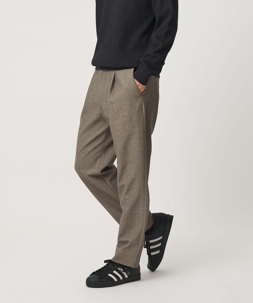 BEAUTY&YOUTH UNITED ARROWS（ビューティーアンドユースユナイテッドアローズ）の「アルガン トロ 1プリーツ テーパード パンツ NO.7 タテヨコストレッチ（その他パンツ・メンズ・ブラック/ベージュ/ダークグレー・XL/L/M/S）」の8枚目の写真